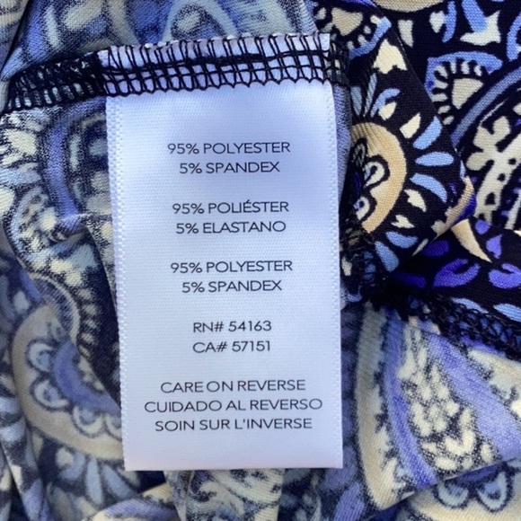 TOMMY HILFIGER NWT WOMENS SUIT SEPARATES TOP BLOUSE PAISLEY WOMENS LARGE - Picture 8 of 10